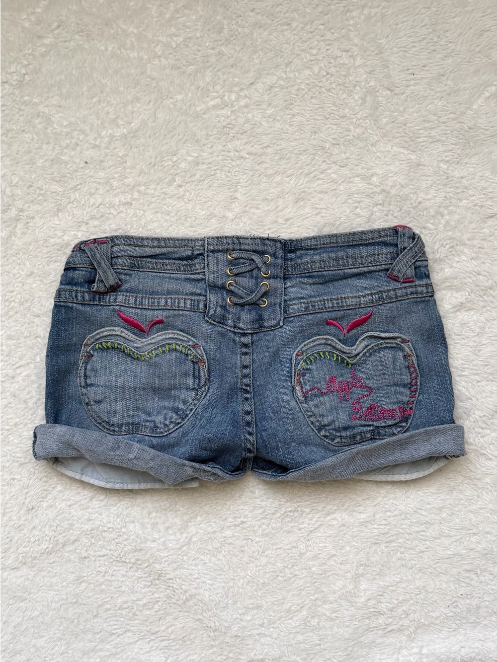Early 2000s Apple Bottom Low rise jean shorts